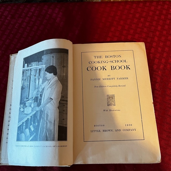 Antique 1930 The Boston Cooking School Cook Book by Fannie Merritt Farmer - Picture 5 of 9